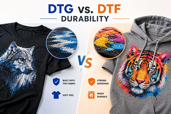 DTG vs DTF Durability